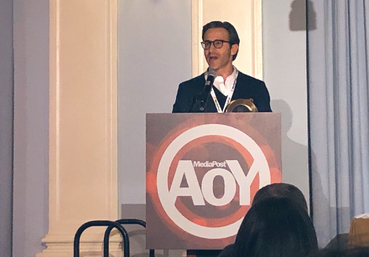 Mindshare_USA's tweet photo. Adam Gerhart, CEO #TeamMindshare USA: “We’re thrilled and beyond honored for Mindshare to be recognized with @MediaPost’s Agency of the Year award. It’s a testament to the terrific work our people do every day and the way they raise the bar for every new idea.” 🙌🏆 @jmandese https://t.co/IEhyoZVsxD