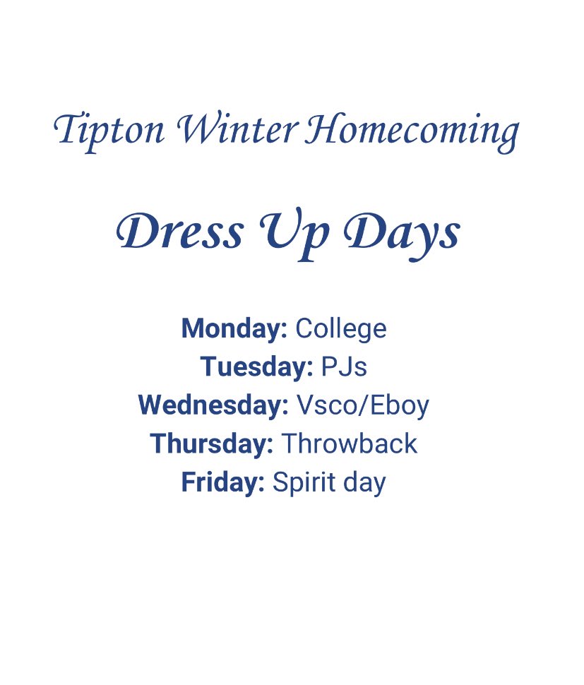 THS_class2020's tweet photo. 🚨here are the DRESS UP DAYS!!!🚨 https://t.co/7prCFKW6At