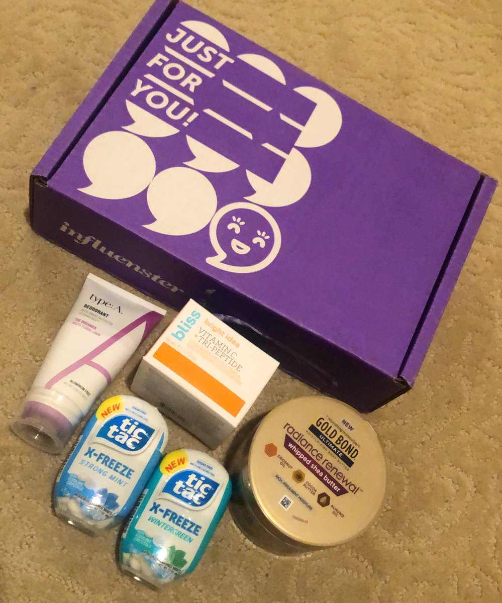 I wasn’t expecting this VoxBox! I’m excited about these products! Everything smells so good! 😋 Thank you @Influenster !! #Glowin20sVoxBox #complimentary