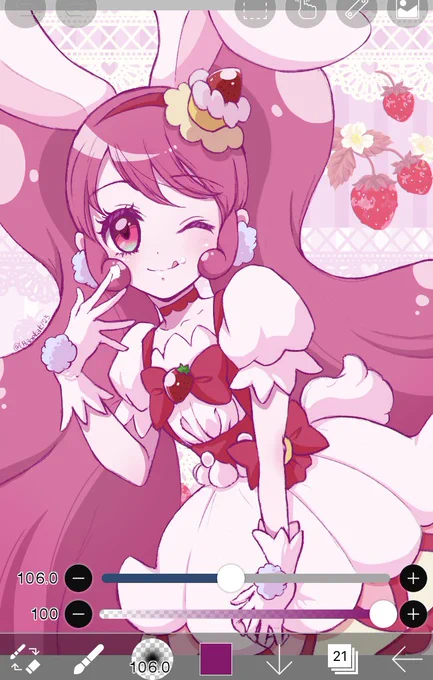 #スマホでも絵は描ける
お仕事中のこっそりラクガキはアイビス指描きです
スマホお絵描きは暇つぶしにも◎
※線画はアナログ 