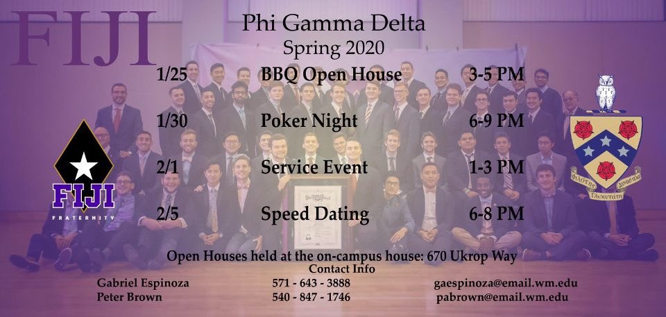 It’s time for spring rush. If you know anyone who’s a good fit for Fiji let them know.