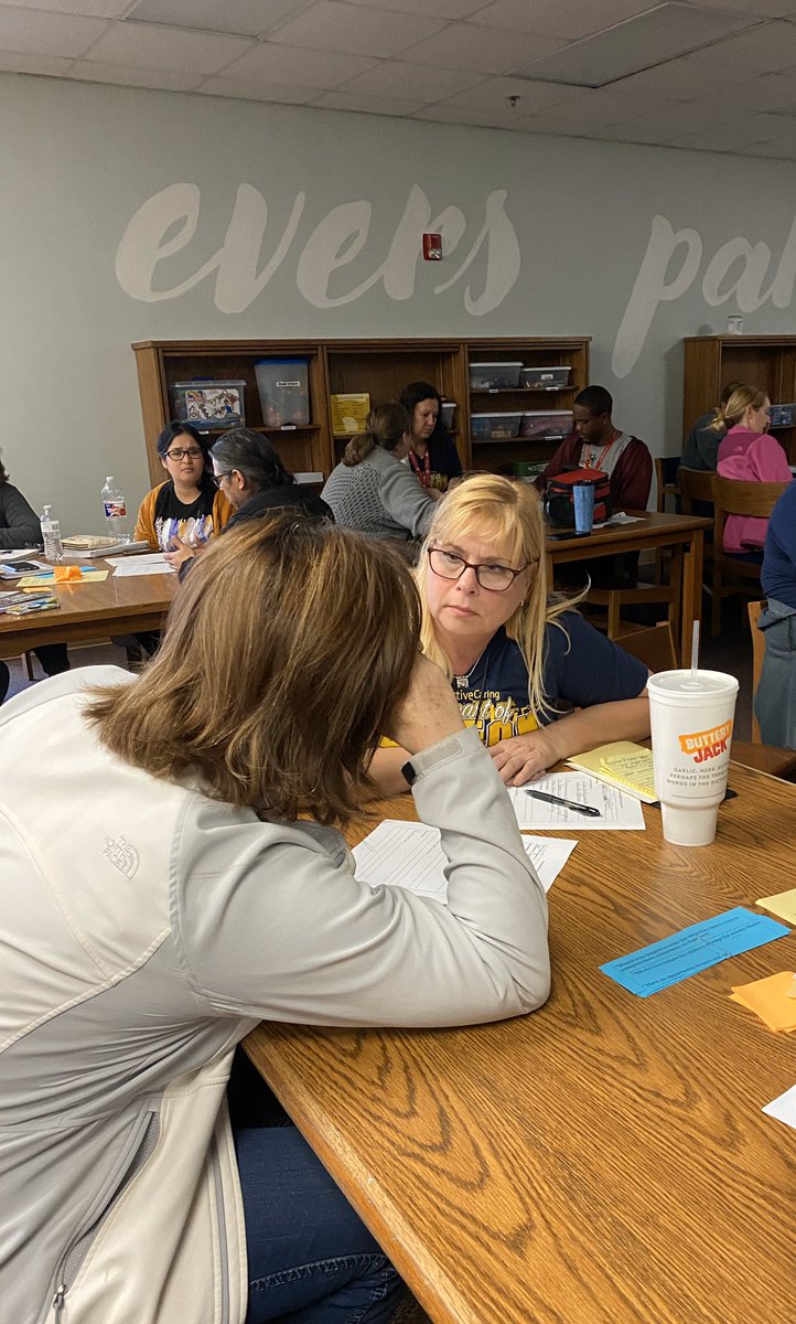 tuckerlct's tweet photo. Teachers @EversParkElem hard at work learning how to offer and receive feedback in their #collaborativepairs. The work happening here blows me away!! #engagedteachers #AFL https://t.co/zCq1WQf0yA