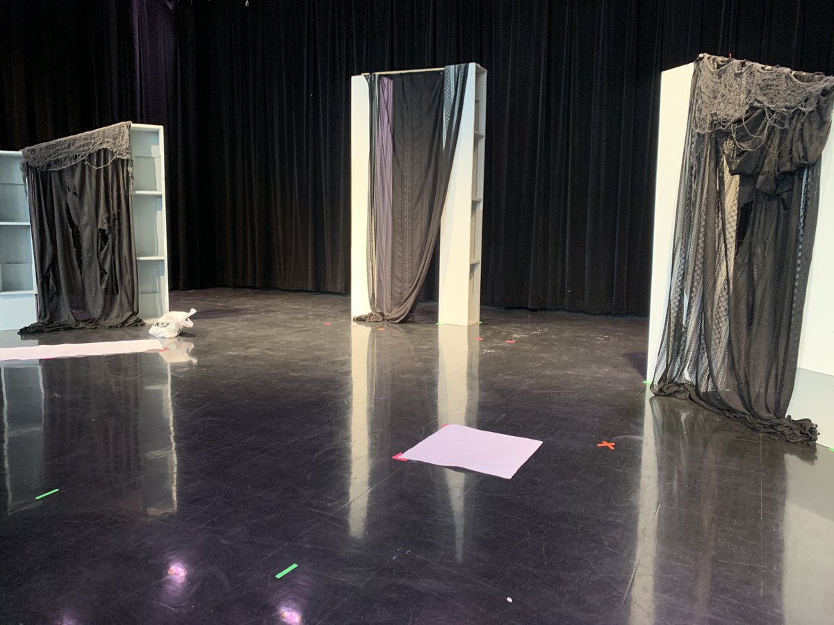 TheatreThompson's tweet photo. Stage is set and READY!!! 
We are excited to share this mysterious tale with you all! 
#TheTellTaleHeart 
#OAP 
#SupportEducationalTheatre 
@Thompsonhisd @brame_manuel @SamuelBrazielSr @HoustonISD https://t.co/hV2WXRvVRv