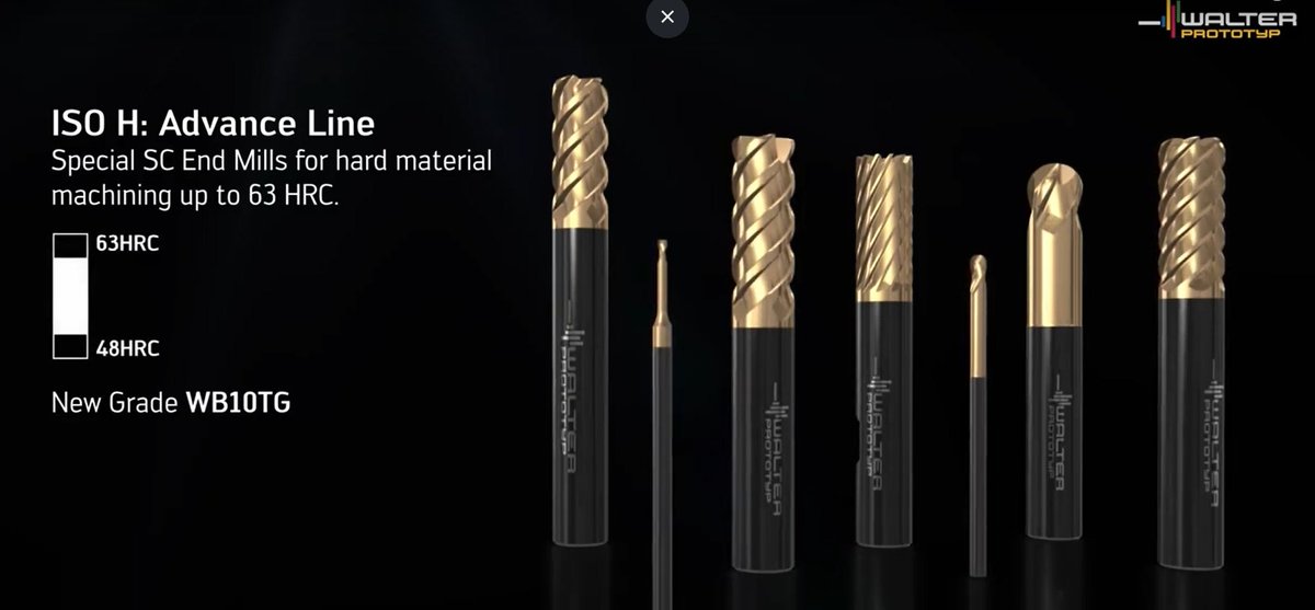 Teknova_ms's tweet photo. "MEET THE TOUGH GUYS" WALTER tools for ISO H materials
Diameter range 3-25 mm ; Available at Teknova

see video -->https://t.co/6mEmwXgEka

#teknova #cncmachining #cnc #cnctools #machining #mills #endmills #waltertools #cuttingtools #machinist #cncmachines https://t.co/yUJLlWiIdV