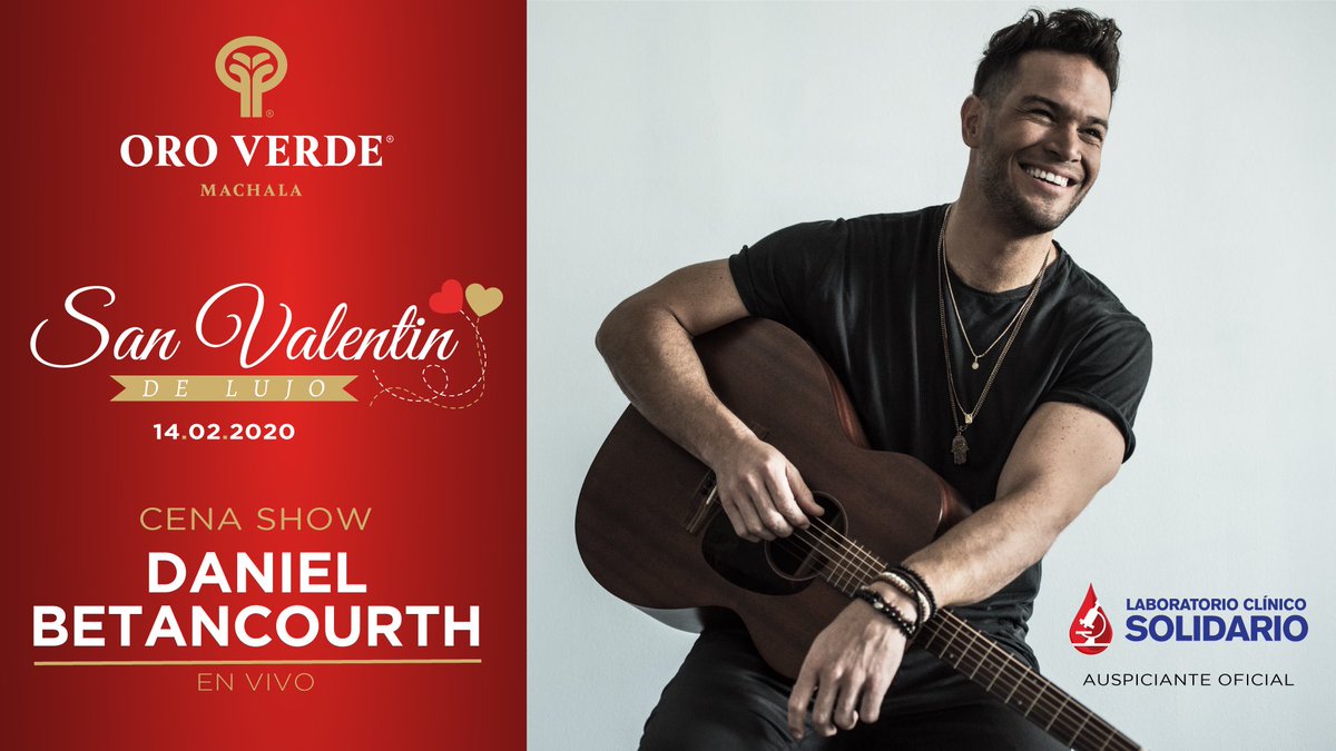 Celebre el día del Amor y la Amistad al estilo Oro Verde en nuestra CENA SHOW del 14 de febrero con DANIEL BETANCOURTH en vivo, con una excelente atención y en el mejor ambiente de la ciudad.
.
Más inf.: instagram.com/p/B7rycKWl2N5/