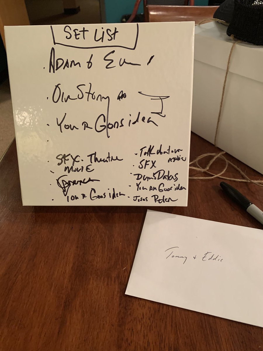 Two nights of Date nights - sold out crowds.  Set list... which will make it which will stay on the shelf tonight?
Don’t know but love what we get to do ... Siouxfalls #resgen #comedydatenight