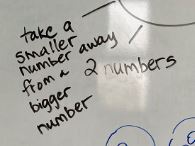 LaneWalker2's tweet image. This can be cause confusion later when negatives are involved. For 5x + 10 = 3, students write 5x = 7. #octmchat