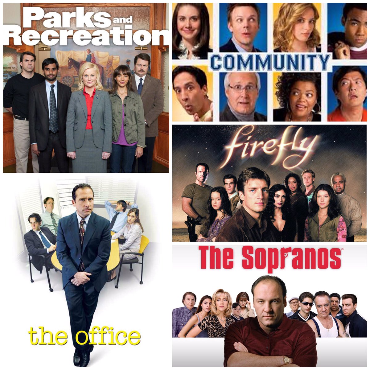 In the age of streaming #TV, we all have shows that we go back to. Here are some of our go-to shows...

The Office, Parks and Rec, Firefly, Mad Men, Community, Sopranos, Scrubs, Star Trek: DS9

What shows are in your rotation?
#podcasts #podcasting #television #tvshow #tvseries