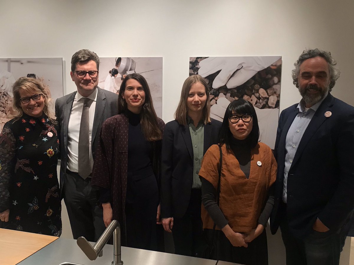 GermanyinTO's tweet photo. Tonight, we are launching the German contribution to #DesignTO20 with @GoetheToronto. Berlin architecture collective "They Feed Off Buildings" will speak about "Urban Terrazzo" tomorrow @HarbourfrontTO @DesignFest20. A big Thank you to @bulthaupTO for hosting us tonight! https://t.co/U7JEeWp26L