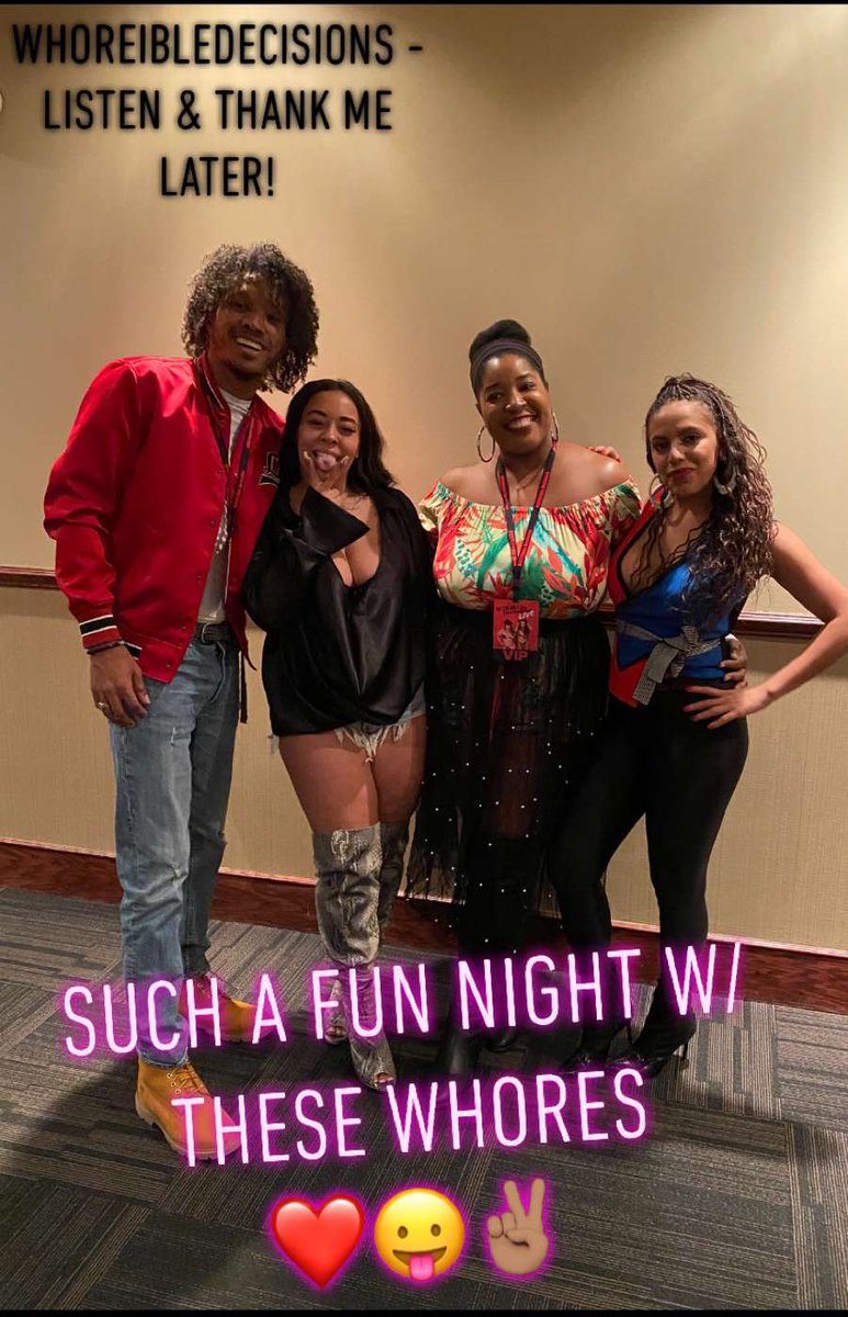 iLoveKCH365's tweet photo. Had SO much fun at the #WDLive show! These women are as fluid in person as heard on their podcast. 

Thankful to have finally gone to a live show! We drove 8hrs for you whores!  

#A1SinceDay1 #WhoreibleDecisions  

@WHOREiblePod @WeezyWTF @FullCourtPUMPS @Daniel_Prince https://t.co/Vabw9nJfrQ