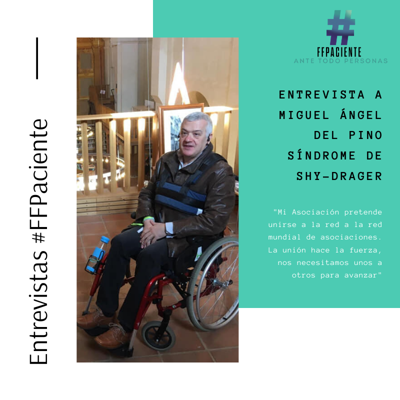 🗣️Hoy en  #FFPaciente contamos con el #testimonio de Miguel Ángel del Pino, persona con Síndrome de Shy-Drager
👉Nos enseñará a descubrir que el lado bueno está en todas partes ffpaciente.es/2020/01/elemen…
No os perdáis esta entrevista, sumando en las #EnfermedadesRaras #366diasdeEERR