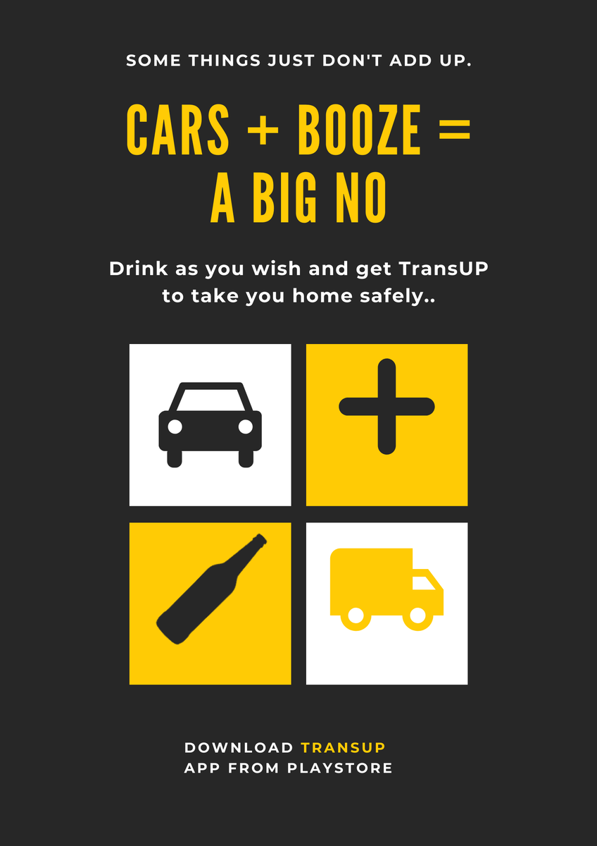 TransUpls's tweet photo. WARNING: Cars+Booze=A BIG NO.
Drink as wish and get TransUp to take you home safely
Download app https://t.co/XKNsnqTSoY https://t.co/hd4Pn7NPzK