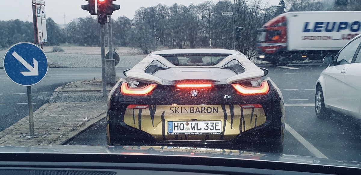 Tweeday A Twitter Imagine Your Sponsor Just Got Themselves A Bmw I8 Foiled As A Tiger Tooth Skin And You Re Driving This Thing In A Bit On The Road To Dh Leipzig