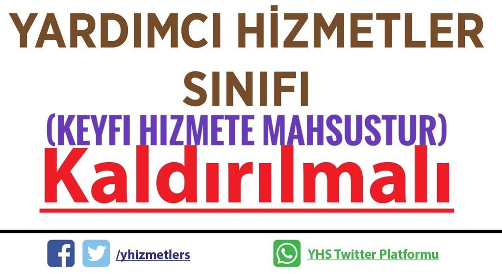 Yardımcı Hizmetler Sınıfı sizlerin de destekleriyle bir üst kadroya GEÇMEK istiyor
<a href="/RTErdogan/">Recep Tayyip Erdoğan</a> 
<a href="/Akparti/">AK Parti</a>
<a href="/MHP_Bilgi/">MHP</a>
<a href="/AKKADINGM/">AK Parti Kadın Kolları</a>
<a href="/MHP_Sosyal/">MHP SOSYAL</a>
<a href="/MhpTbmmGrubu/">MHP TBMM Grubu #MHP</a>
<a href="/BY/">Binali Yıldırım</a>
<a href="/BeratAlbayrak/">Berat Albayrak</a>
<a href="/suleymansoylu/">Süleyman Soylu</a>
<a href="/tcbestepe/">T.C. Cumhurbaşkanlığı</a>
<a href="/iletisim/">T.C. İletişim Başkanlığı</a>
<a href="/dbdevletbahceli/">Devlet Bahçeli</a>
<a href="/NumanKurtulmus/">Numan Kurtulmuş</a>
<a href="/ikalin/">imam kalin</a>
<a href="/ZehraZumrutS/">Zehra Zümrüt Selçuk</a>
<a href="/akpartiistanbul/">AK Parti İstanbul</a>