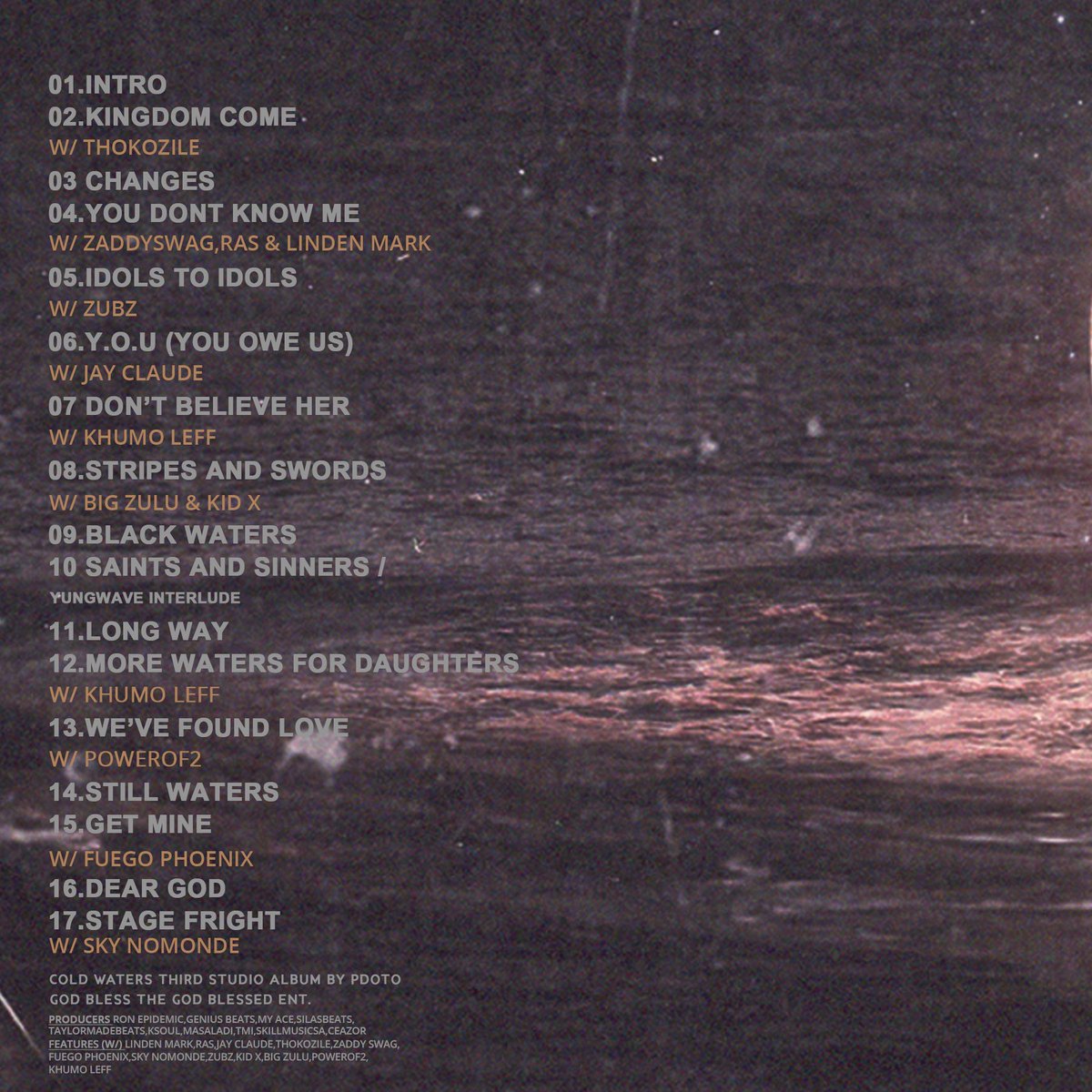 Nveigh's tweet photo. BREAKING NEWS📢📢📢📢📢📢📢 MY BROTHER @PdotO_SA JUST DROPPED HIS 3RD STUDIO ALBUM. #COLDWATERS. GO GET THIS WORK ASAP. OH MAN.. WHAT A TIME 🔥🔥🔥🔥🔥🔥🔥🔥🔥🔥🔥🔥🔥🔥🔥🔥🔥🔥🔥🔥 https://t.co/8JqbcdlhYT