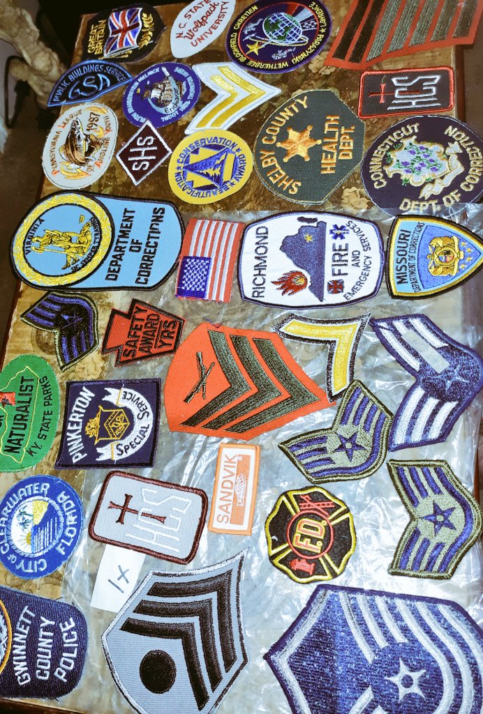realdealzstore's tweet image. Huge Mixed Lot of New Used Police,Fire, Military Patches #patches #patchcollecting #vintagepatch #fashion #style #collectibles #eBay #deals #follo4follo #Sales #eBay #vintage #patchcollection #PATCH #sewing #embroidery #embroidsd #oldschool #auction #military #NASA #SPACE #war