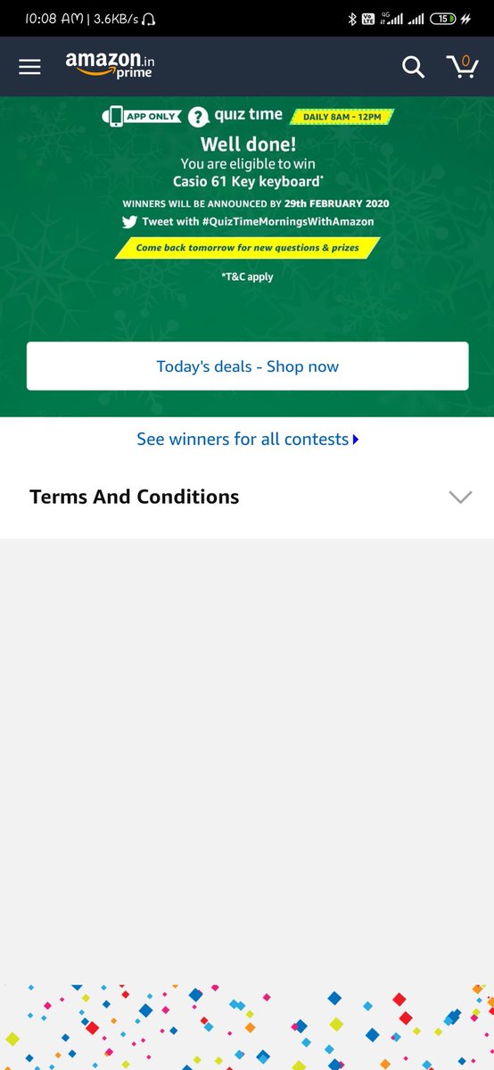 niranj775's tweet photo. #QuizTimeMorningsWithAmazon
#Amazondotin #amazonin 
24 Jan 2020. Casio 61 Key Keyboard.
Daily Quiz, Daily Prize, App only. 8AM-12PM. https://t.co/A3MVzSqXPs