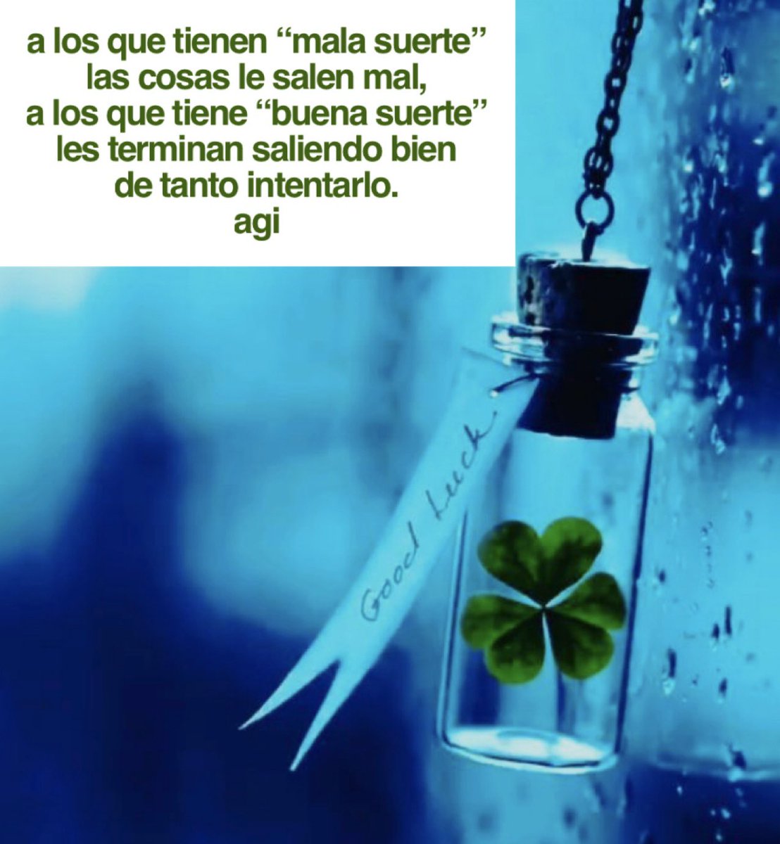 AnabelGI_psico's tweet photo. No es cuestión de buena o mala suerte. No dejemos que el azar determine nuestra vida. Coge las riendas, lucha, persevera y confía....
No es cuestión de suerte, es cómo lo miras. Enfócate, fija tus metas y no desistas hasta que lo consigas.... https://t.co/LKI8enxLtS