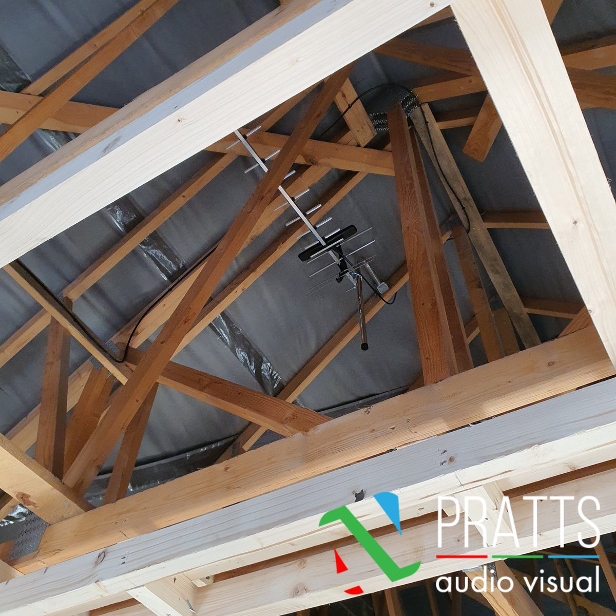 PrattsAudio's tweet photo. Another not so exciting set of pictures, spent the day helping our friends at DM Communications install some Dish's and Aerials. They have been doing this for 30 years and always good to work with, I get so many new tips. #audiovisual #custominstall #TVAerials #Sky #skyQ #SkyTV https://t.co/QgJeJcf8oP