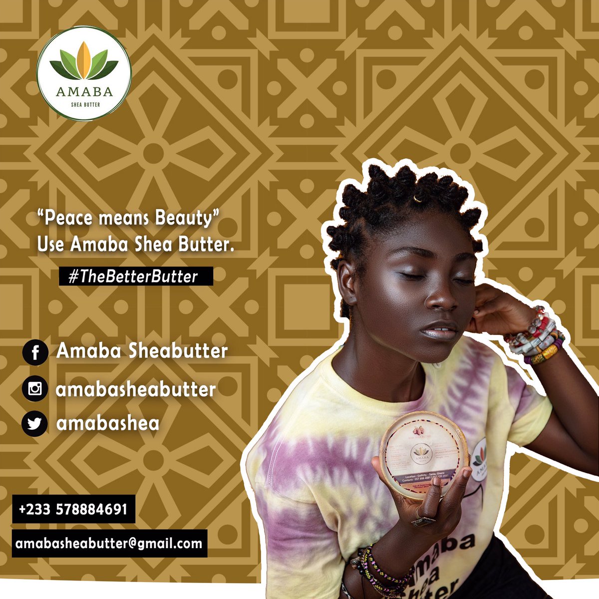 AmabaShea's tweet photo. 🍂Get a 300 grams Raw unrefined Sheabutter in Calabash🇬🇭
📧 amabasheabutter@gmail.com
📱/📞 +233578884691
#amaba #sheabutter #TheBetterButter https://t.co/FfUbFqLeaT