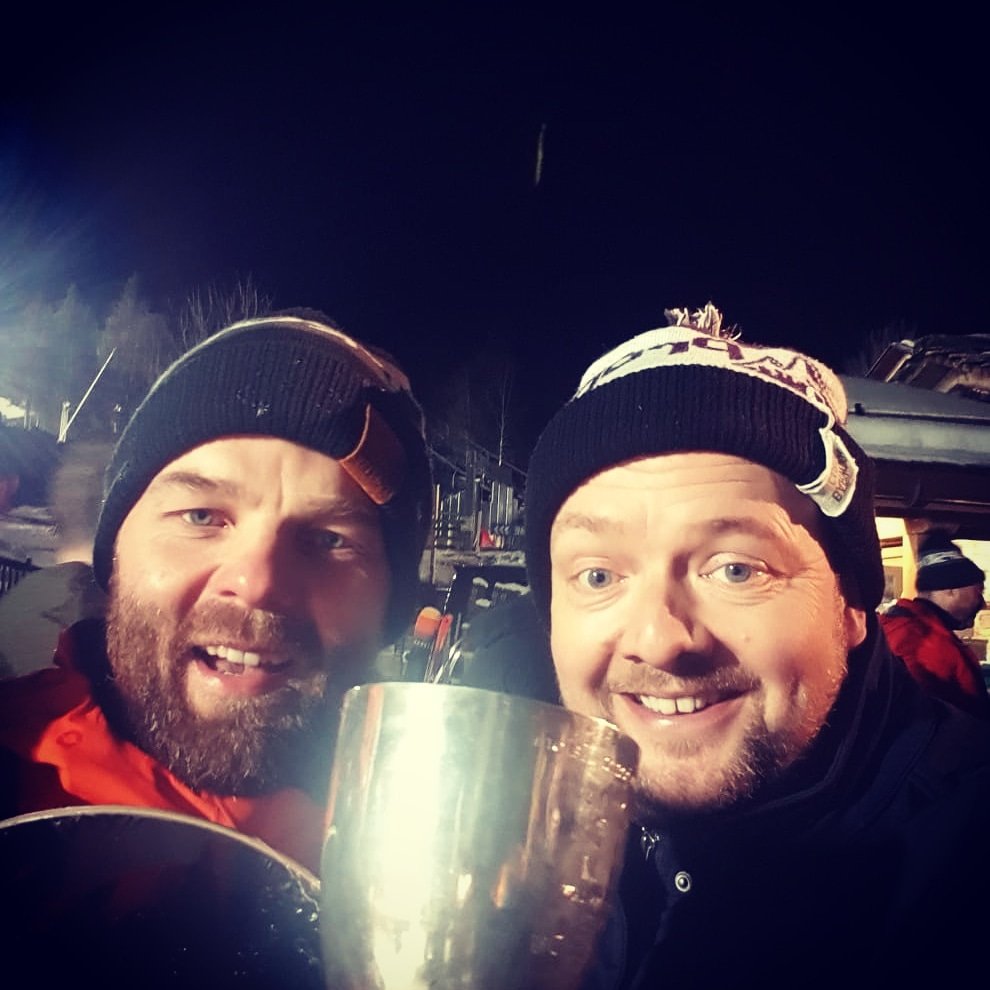 AMDASManagement's tweet photo. Congratulations to Lucasz of @modulorstudio for winning the boarding race at the McDonald race night Propski2020 #chamonix #propski2020 #propertynetworking #AMDAS #projectmanagement #costconsultancy #residentialhandover https://t.co/Rjiaap1ln5