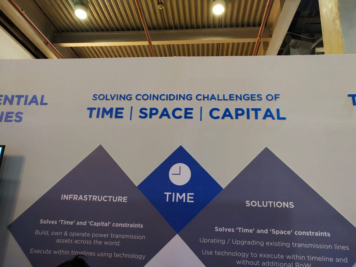 TalesofFOTW's tweet photo. -Time , space & capital !
3 challenges for new era & @SterlitePower is taking this challenges head ON with innovative products in Transmission & distribution .
#sterlitepoweratelecrama2020 #greenpower #re https://t.co/7hsetp2chB