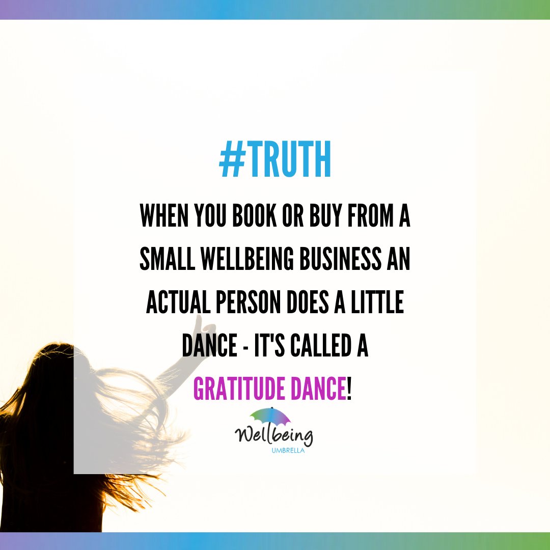 WellbeingUmbrel's tweet image. It rings true for a lot of wellbeing business owners we know! What about you? 🙌

#MakingADifference #WellbeingDevotee #smallbusinesses