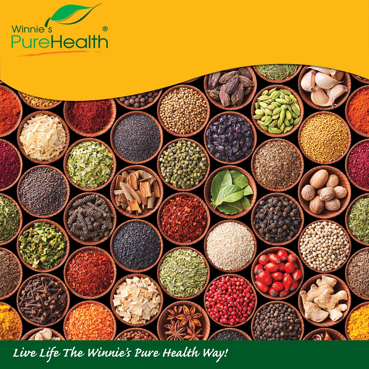 Besides herbs and spices adding flavor to food, they also contain #antioxidants and some #antimicrobial properties that help improve immunity

#herbs #spices #foodflavor #healthychoice #healthychanges #healthyliving #FridayMotivation #FridayThoughts #healthtips #WinniesPureHealth