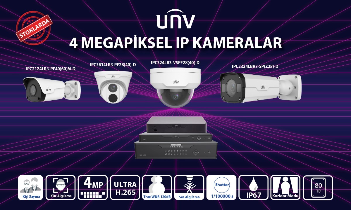 UNV 4MP IP Kameralar Stoklarda!

#IT #BT #idariisler #satinalma #tedarikzinciri #ceo #bilgiislem