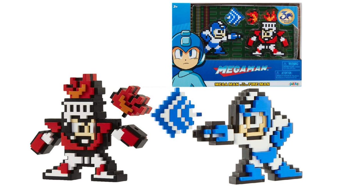 Cheap Ass Gamer En Twitter Megaman Classic 8 Bit Figure 2 Pack Mega Man Vs Fire Man 5 21 Via Amazon Prime Eligible T Co R4ifbicm0t Magnetic Tape So Mega Man Can Have Adventures On The Fridge