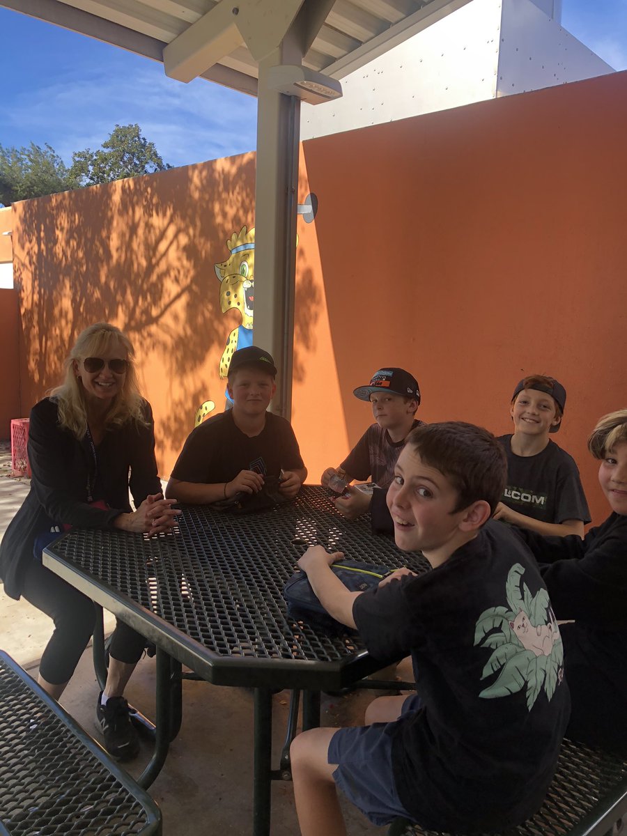 TBESCheetahs's tweet photo. When you have a great team you have Character Coaches sitting down and talking with kids just because they want to see how theyโre doing. #culturematters #cheetahlife @PowayUnified https://t.co/qg3TfPOj6n