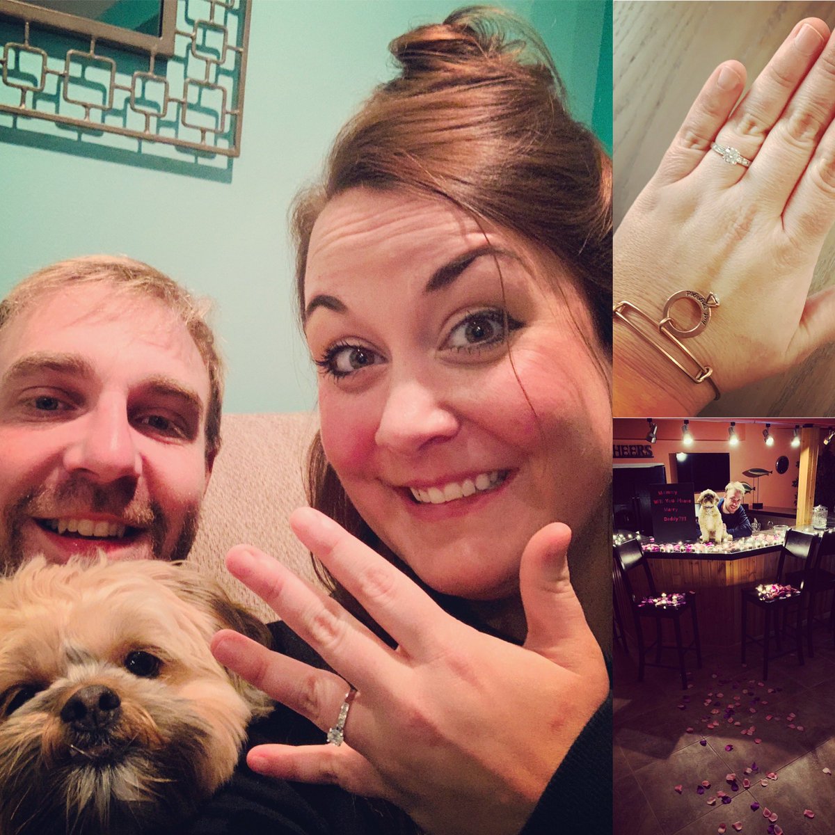 On a personal update... Boede asked for his Dad to marry me ❤️🥰🐶... I said yes! # LakehouseLove