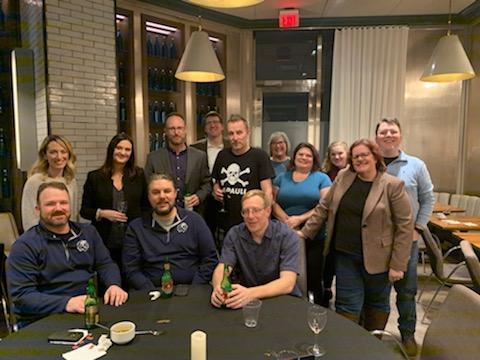 EconTeaching's tweet photo. Oh nothing to see here... just a bunch of super talented Economics Educators hanging out at our welcome reception. Don't enjoy NOLA too much everyone, sessions start bright and early! #JETSET2020 https://t.co/QuCy3qsbw7