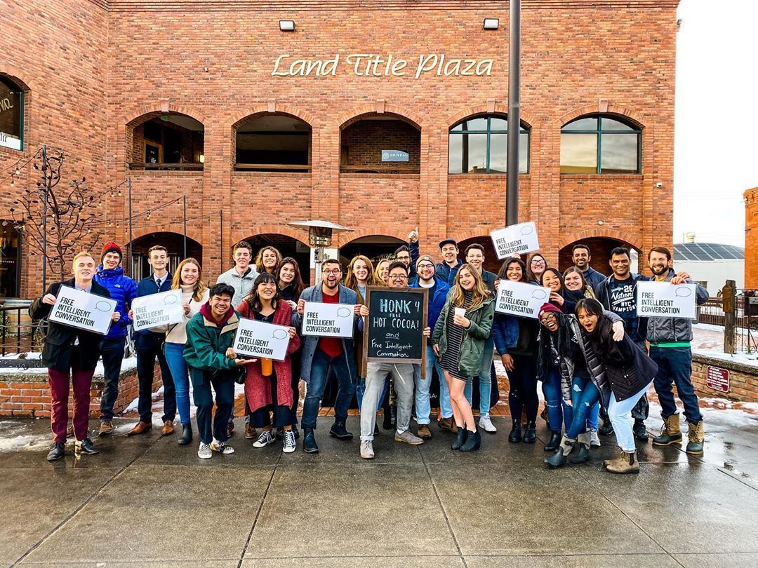 The essence of #FreeIC is to find community with people who share the common goal of expanding their perspective of the world.

What an awesome group of Conversationalists gathered in Walla Walla to expand their community &amp; worldview 🙌🏼 #WallaWallaUniversity