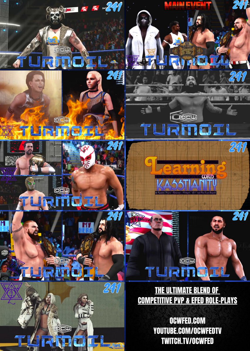 ocwfed's tweet photo. OCW TURMOIL 241: Carnage Rules! https://t.co/5yDowEqbMH

The time is now! We are not prepared! Chaos Rules On Thursday!

Read, Watch, Enjoy!

#OCWFED #WWE2K19 #FixWWE2K20 #WWENXT 
#twitch #twitchaffiliate #OCWTurmoil #EFED 
#playervsplayer #WeDontSim https://t.co/MX1eEGWG0f