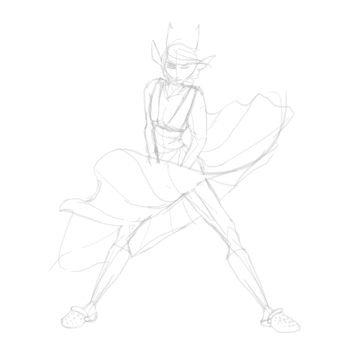 BedsheetWalking's tweet photo. Currently #drawing the #OC of #Robbindabank69. I wanted to #draw a #parody of a #pinup girl, and it's just great that it turned out that Belose (the OC) happened to be a #fassionable badass #Homestuck #Troll https://t.co/YAleUHtyXF