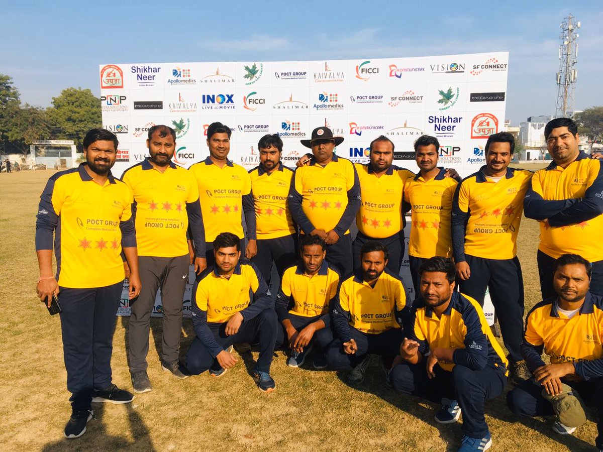 MediaCupT20's tweet photo. POCT #T20MediaCup2020
Team: Media XI
Sponsors: #POCT, #INOX, #Shalimar , #Apollomedics, #Radico
#SFConnect
Organiser: @KaivalyaComm https://t.co/htXFqICg5P