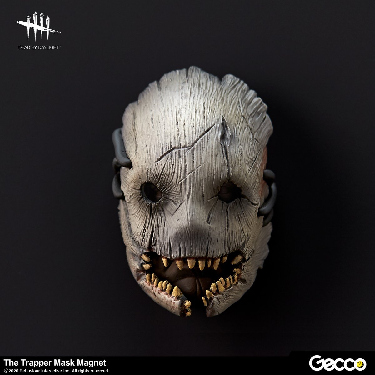 Gecco Corp. on "Dead by Daylight, Trapper &amp; Mask Magnet The face masks of brutal Killers are recreated as figures. Friendly displayable anywhere, but the scary are sculpted