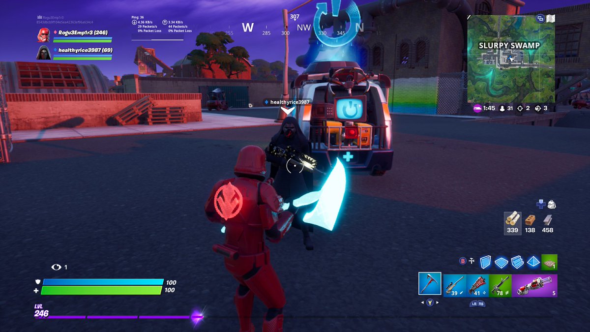 Rogu3Emp1r3's tweet photo. Supreme leader @healthyrice3987 has gifted me with a glowing pickaxe.
#fortnite #StarWars #FortniteBattleRoyale #fortfort #KyloRen https://t.co/nRi7FXQ87G