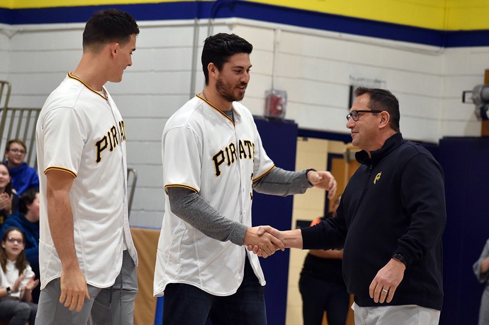 MarsAreaSD's tweet photo. 👏🎉Congratulations to Joe Joswiak, Mars Area Middle School health &amp; physical education teacher. He was named an “All Star Teacher” today by the Pittsburgh Pirates and Pirates Charities. #greatthingstodo #marsarea #pirates https://t.co/m5Blv79bzC