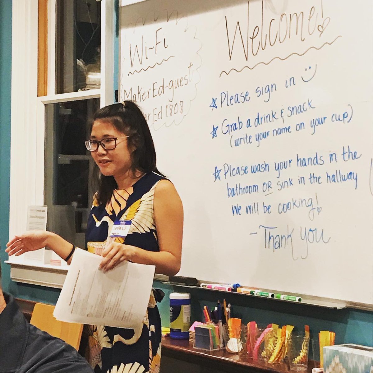 BrookeTocz's tweet photo. Vietnamese rice porridge @MakerEdOrg’s east bay meetup with @everydayLinda’s mom’s recipe. What a delicious making experience! #makered “you might encounter a heart or kidney and that’s a gift” https://t.co/VjdnPPlKyX