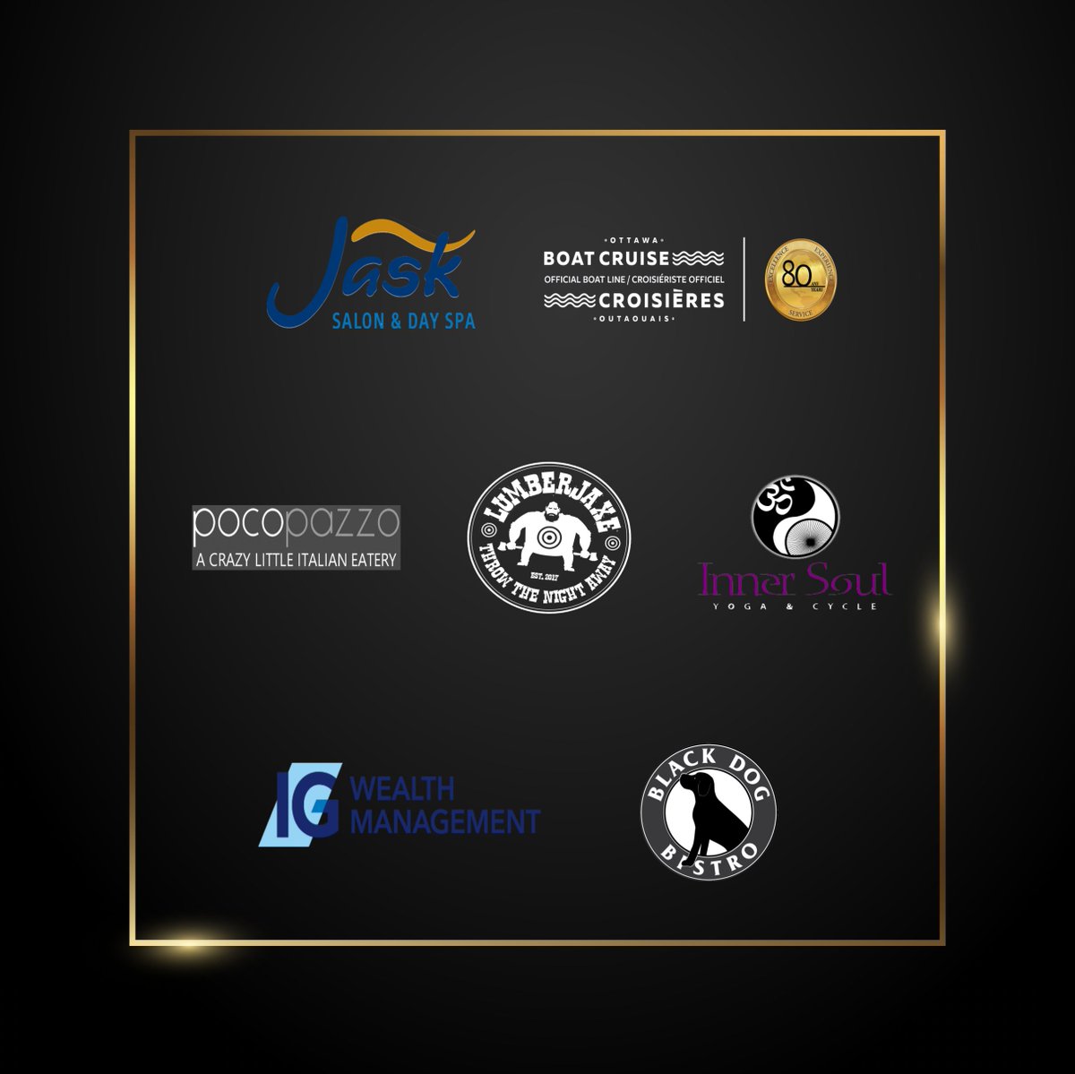 facesottawa's tweet photo. Thank you to our sponsors: @SalaSanMarcoHal @DPAGOLD @BrookstreetOtt @prestonhardware @DevineHandsOtt @jasksalon
@pocopazzo @Lumber_Jaxe @blackdogbistro https://t.co/4FYlnRpX24