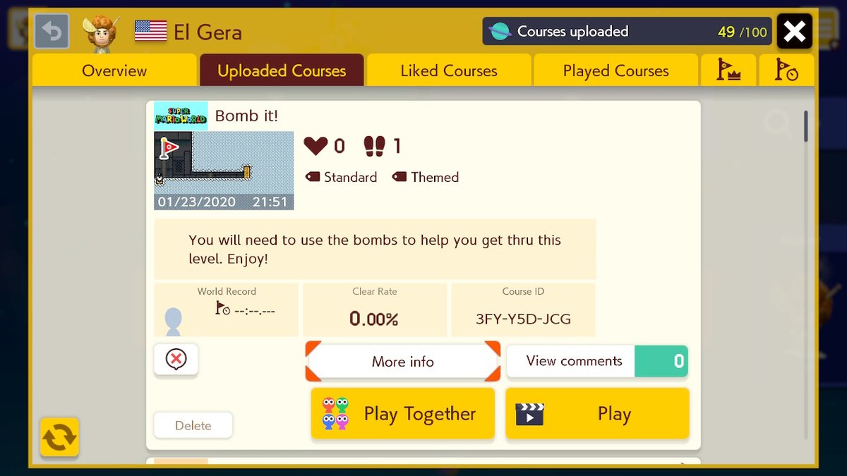 Try out my new level I would appreciate some feedback. Thanks in advance. Enjoy!#supermariomaker2 #nintendoswitch #MM2
