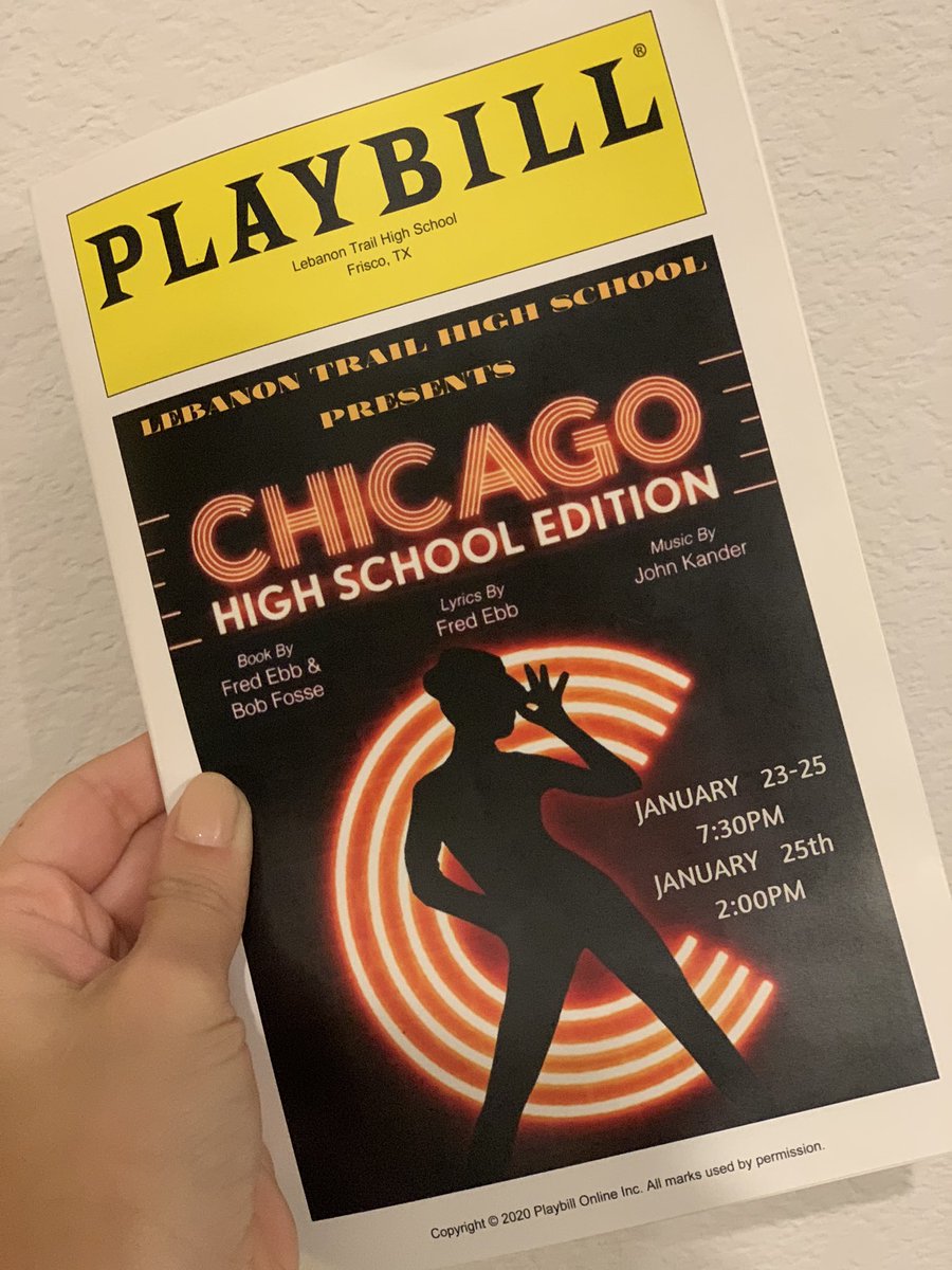 GallagherLTHS's tweet photo. Blown away! Great job @LTHStheatre the golf team had a fantastic time! 🎭 🎶 #Chicago #StartedWithABang https://t.co/u5HuwE6wBI