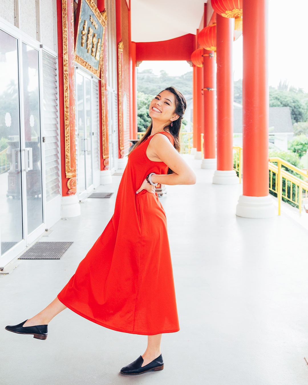 uniqlo mercerized cotton a line dress uniqlo_hawaii on X: 
