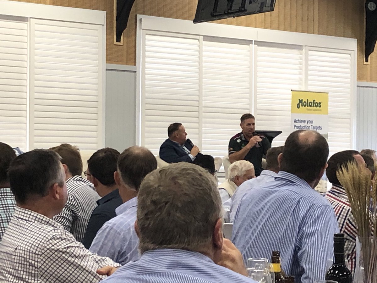 Great to hear from QLD Reds coach Brad Thorn. #RedsvWaratahs  at Dalby #Dalbywheatmen