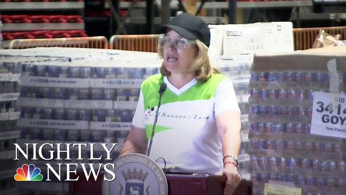 You guys remember when the Mayor of San Juan gave a speech in front of a bunch of aid pallets while saying
