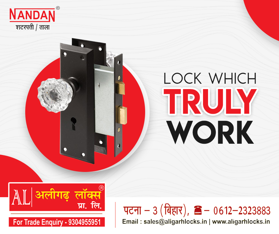 The lock system of your door must work consistently. #AligarhLocks provides you the best #LockingSolutions.www.aligarhlocks.in