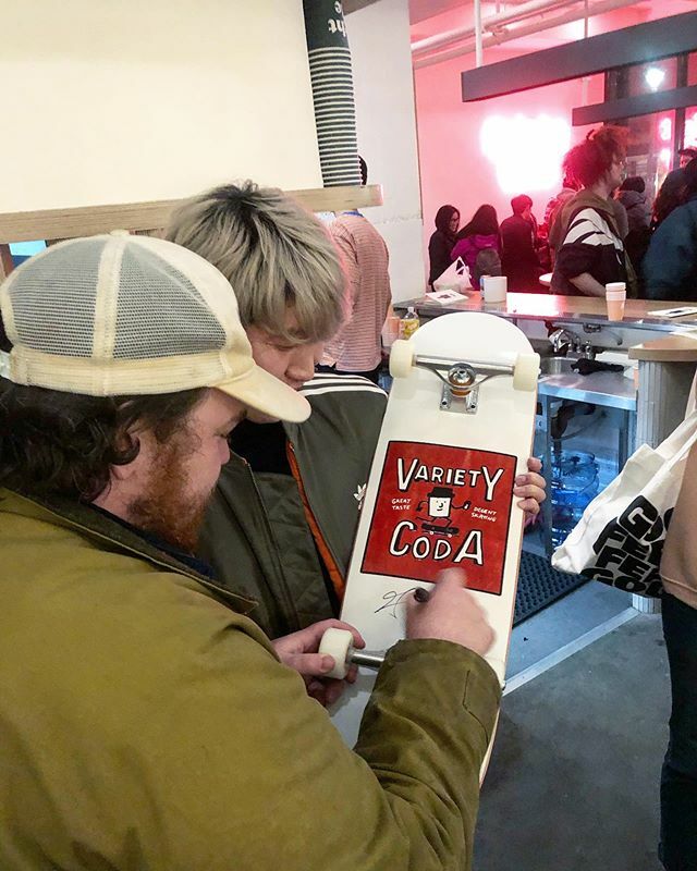 Congratulations to <a href="/ujae_/">Ujae Lee</a> winner of @brightsidebrooklyn throwdown! He won a <a href="/breville/">Breville</a> espresso machine and because he already had one he exchanged it with the second place prize - skateboard from <a href="/varietycoffee/">George Wright</a> which means <a href="/coffeebydre/">Coffee By Dre</a> is taking home a n… ift.tt/2uvVjak