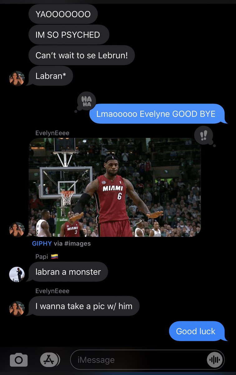 lightkingss's tweet photo. When your friend agrees to go to a heat game but doesn’t really watch basketball #labran https://t.co/NiqADwclym